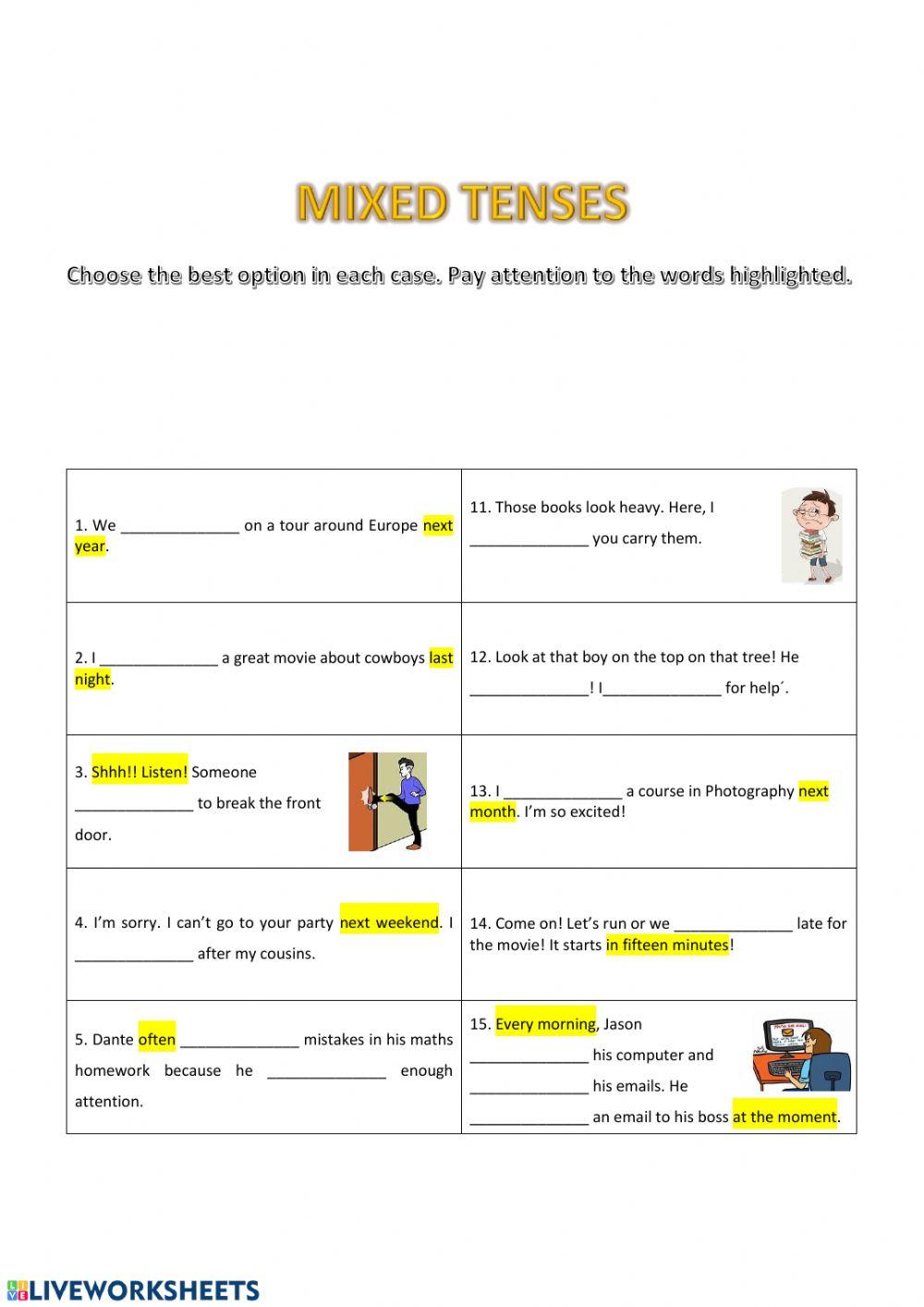 Mixed Tenses