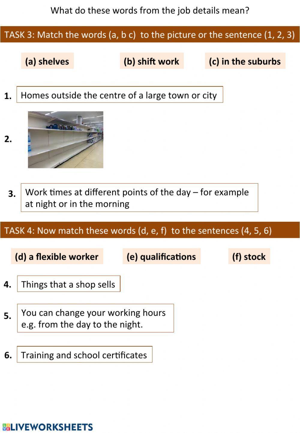 Job advert word meaning