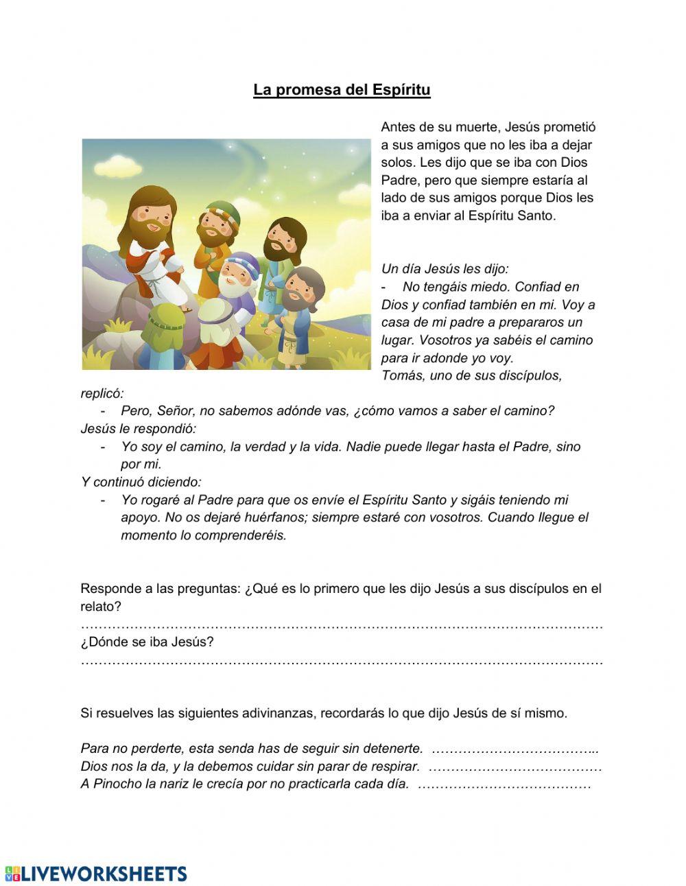 La promesa del Espíritu Santo