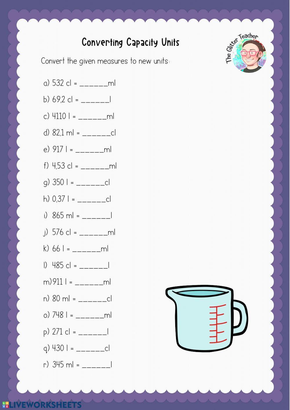 Converting Capacity Units