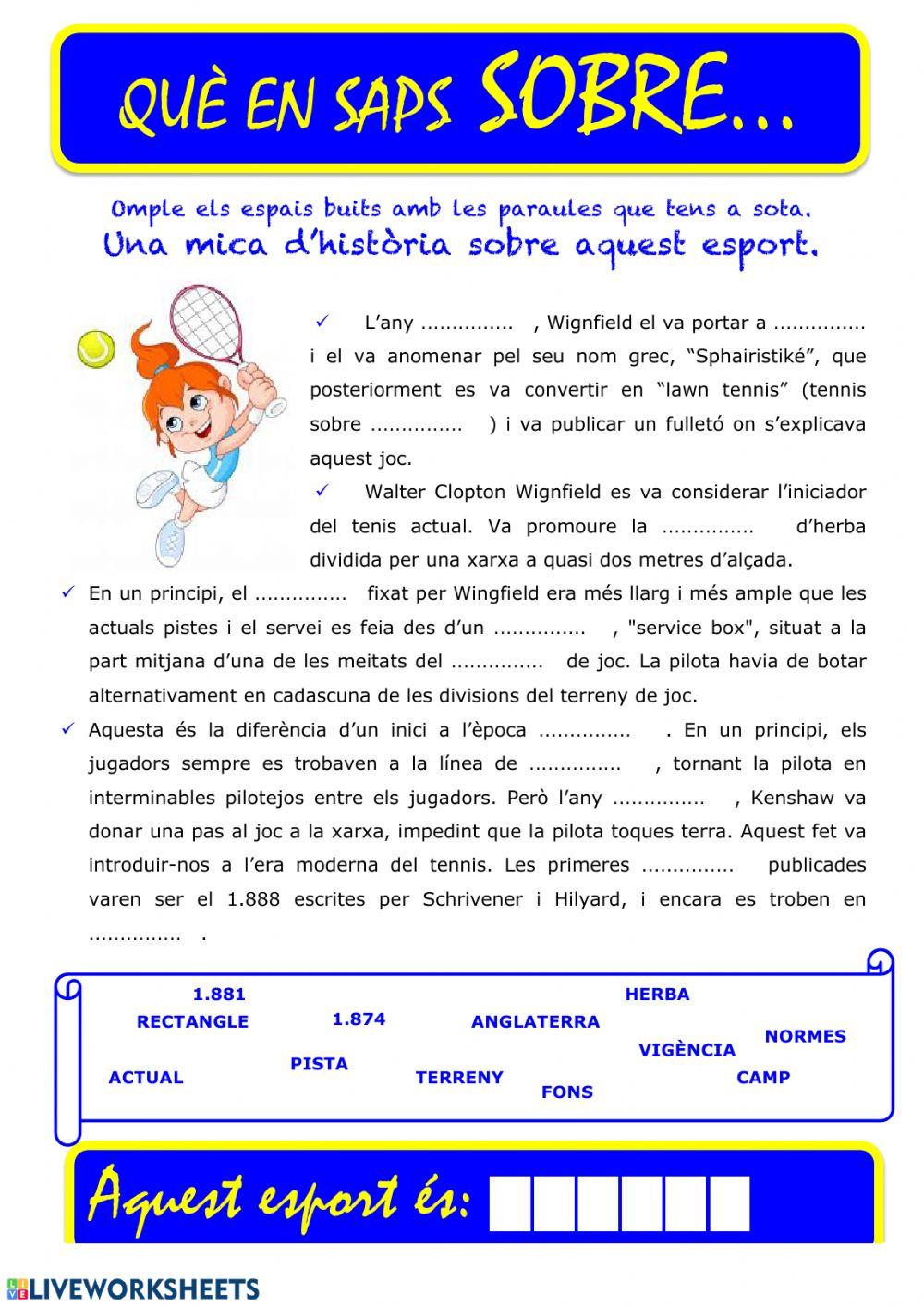 Que saps sobre... Tennis 02