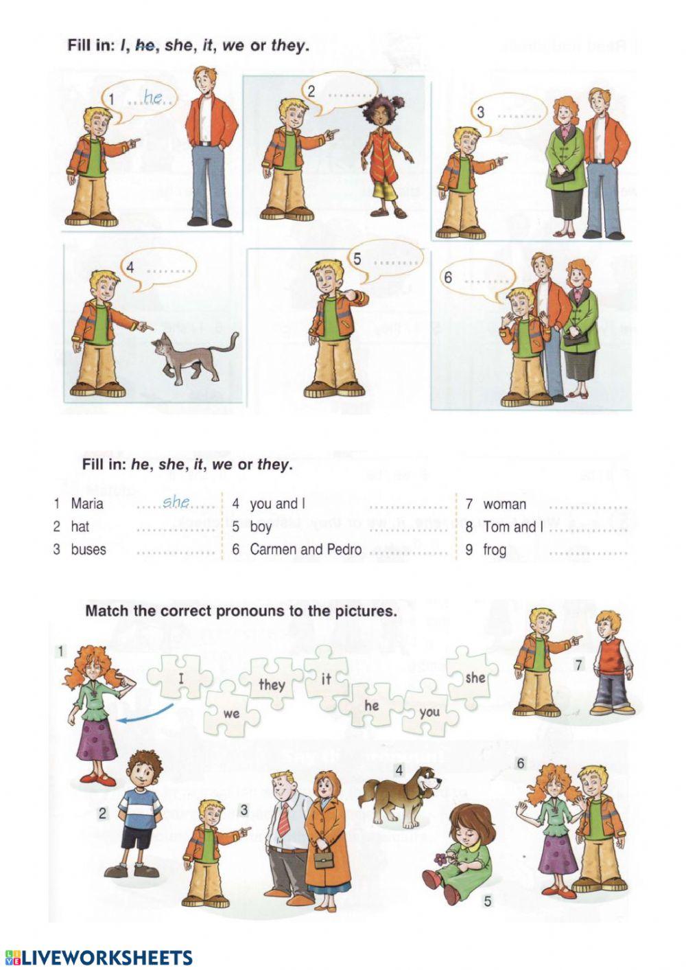 Personal pronouns