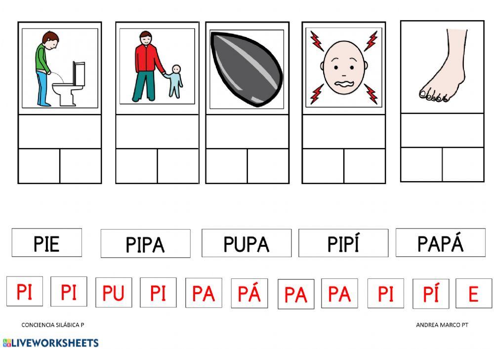 Conciencia silábica P