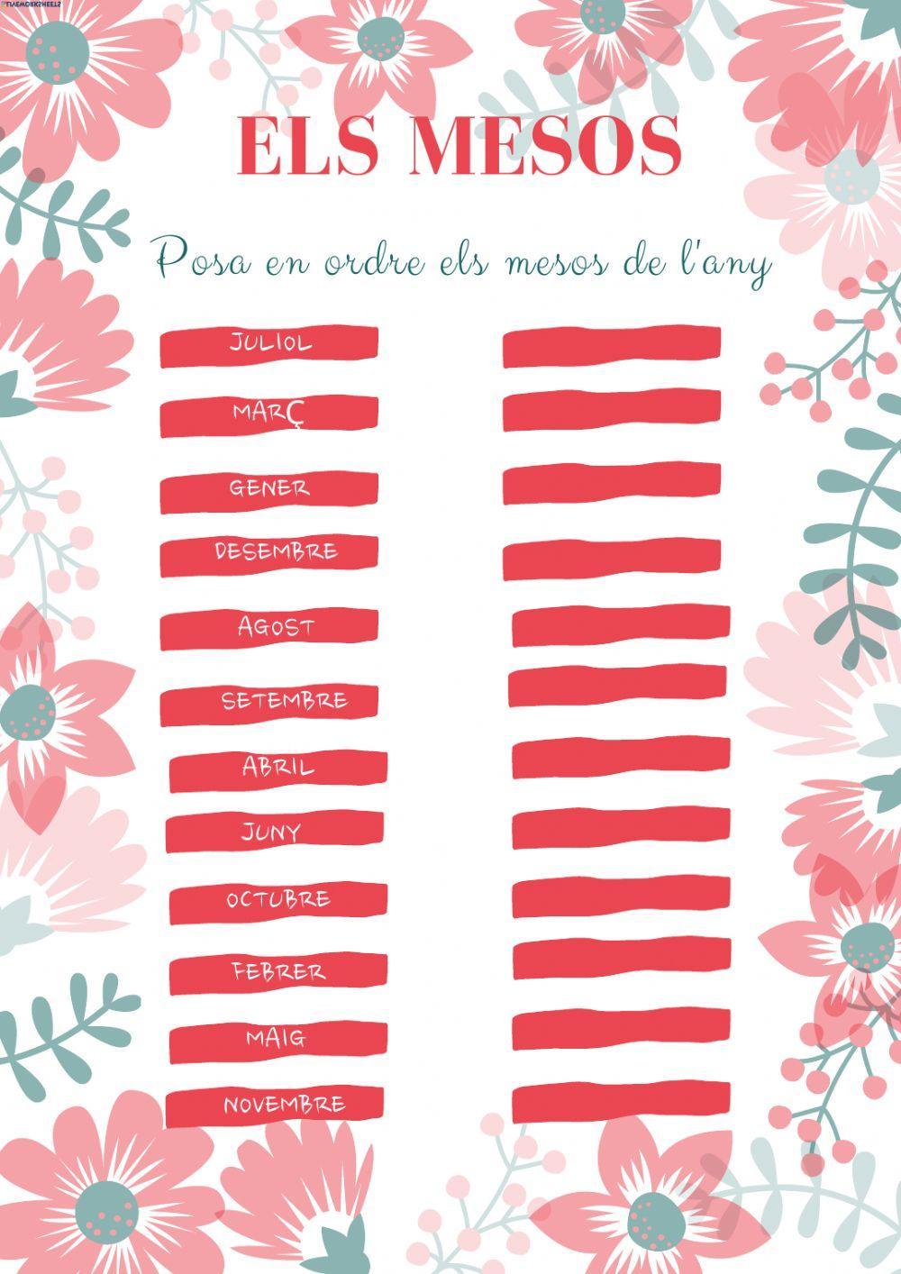 Els mesos de l'any Els mesos de l'any