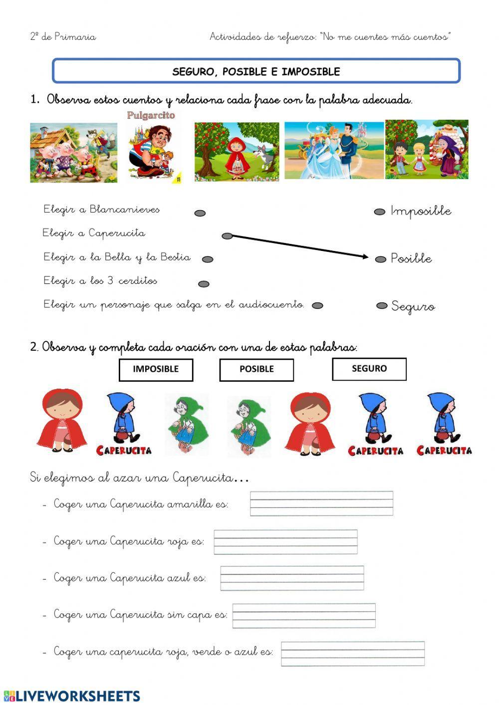 Seguro, posible e imposible