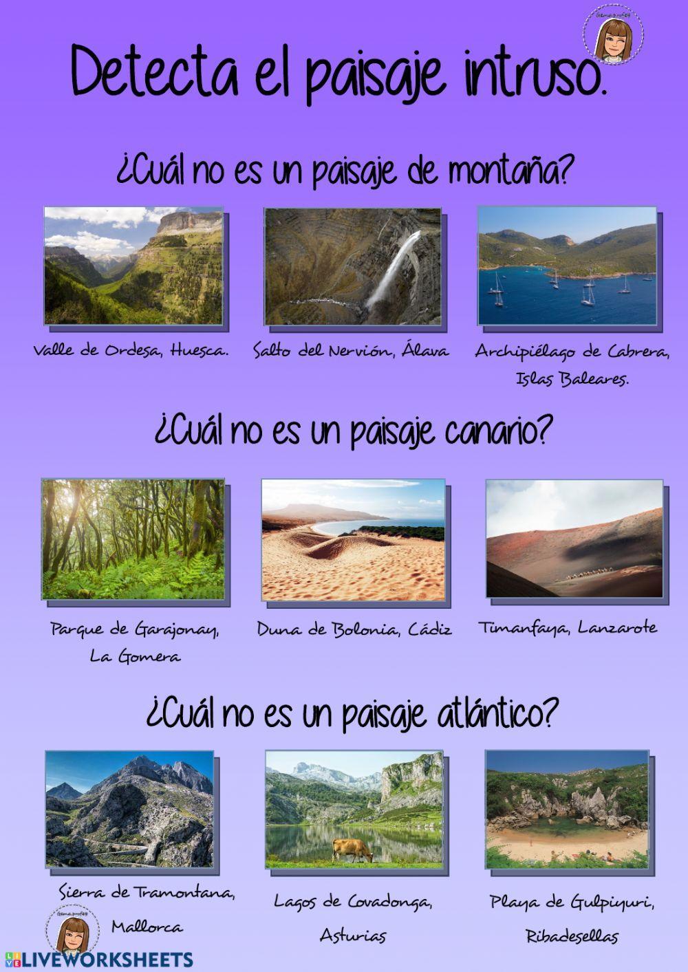 Los paisajes de España
