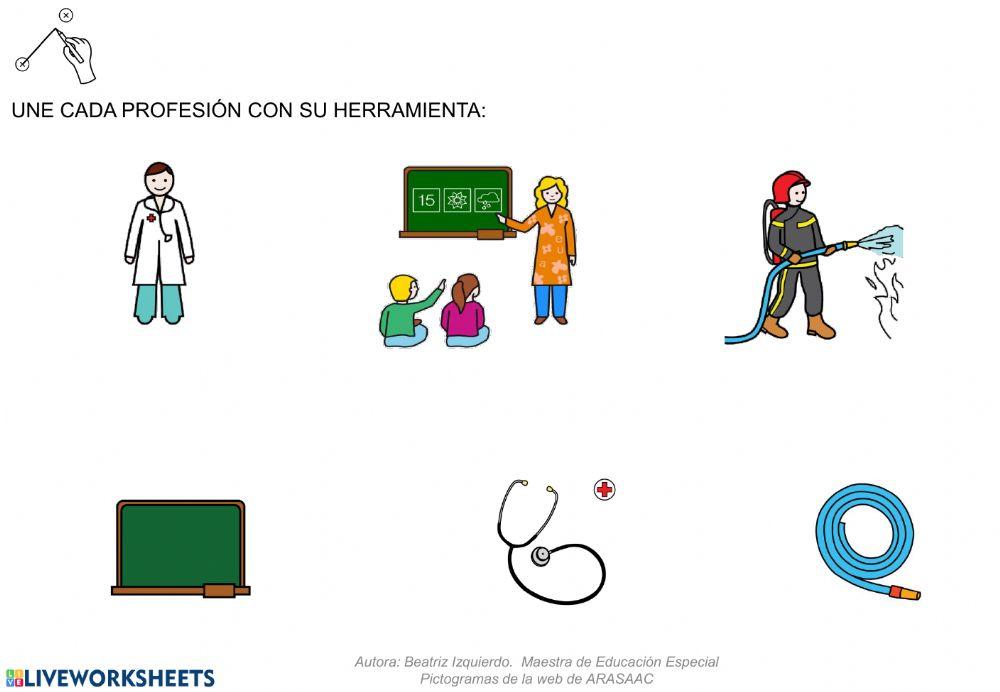 Las profesiones y sus herramientas
