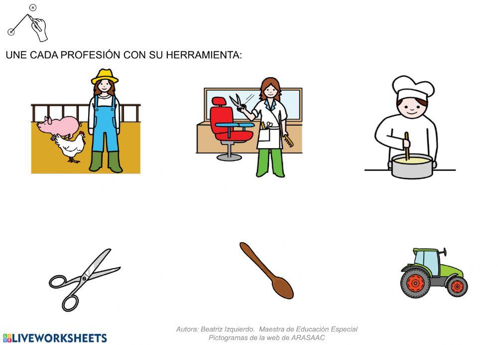 Las profesiones y sus herramientas