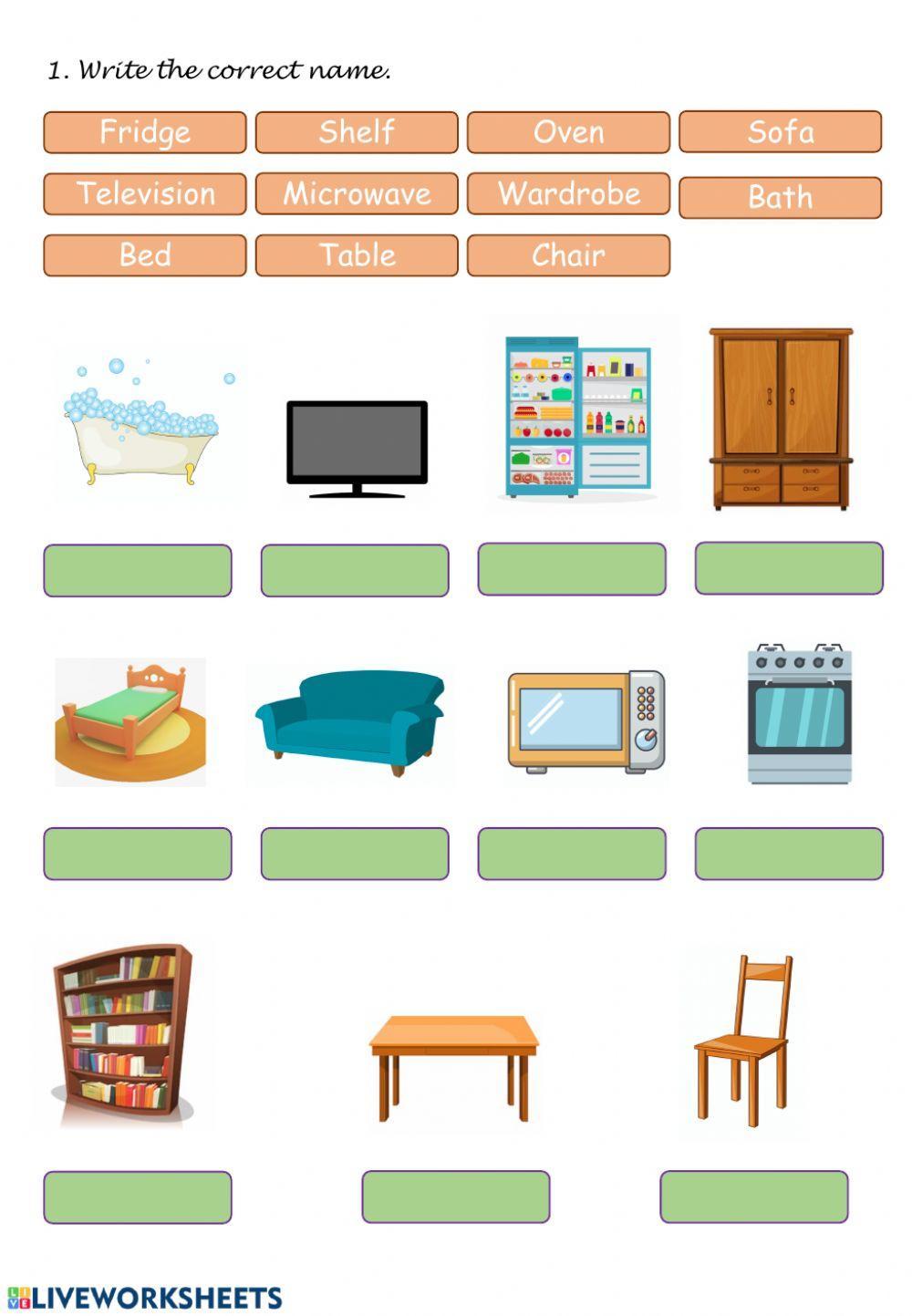 Exercises with home objects outlet