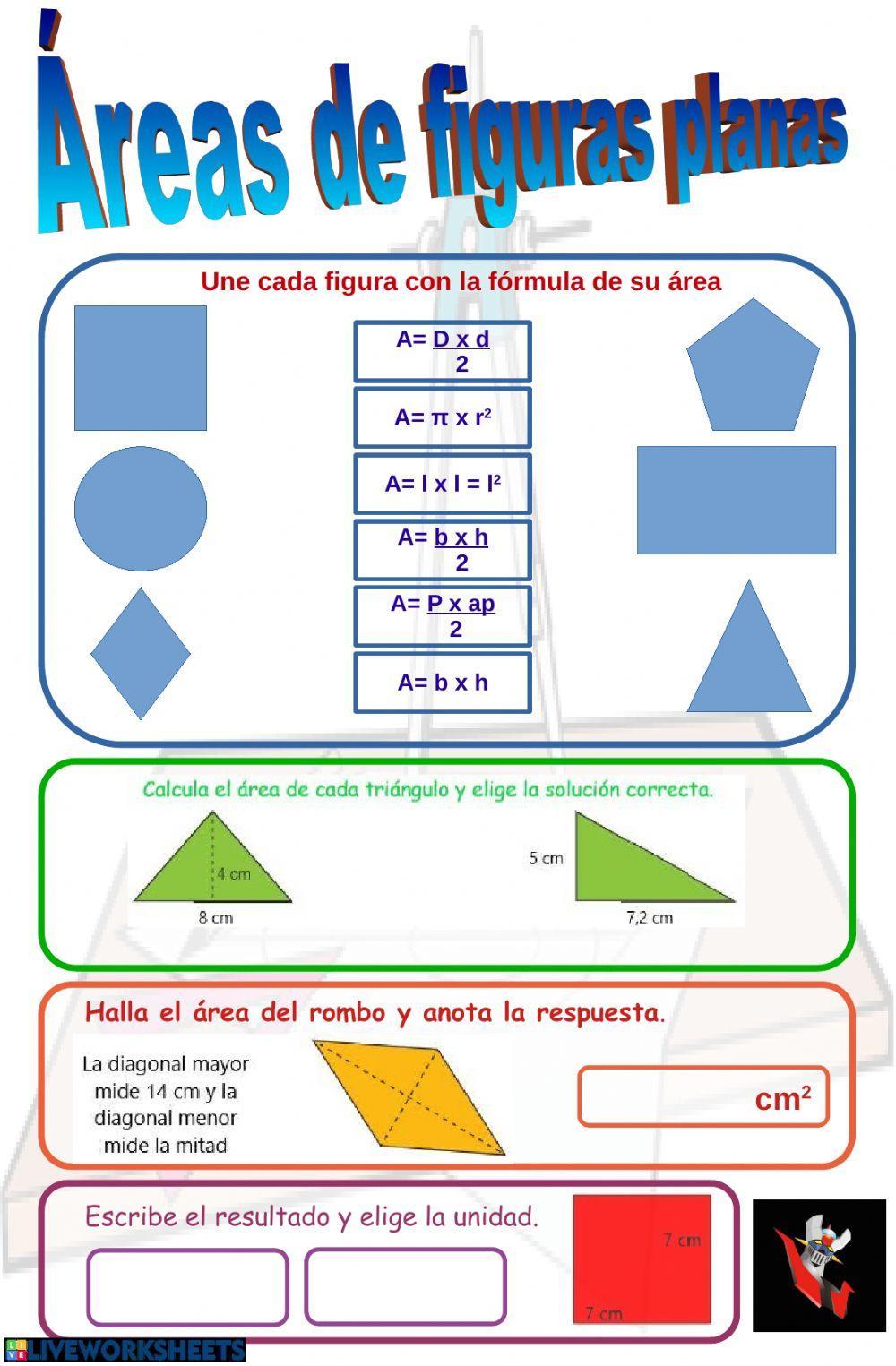 Área de figuras planas