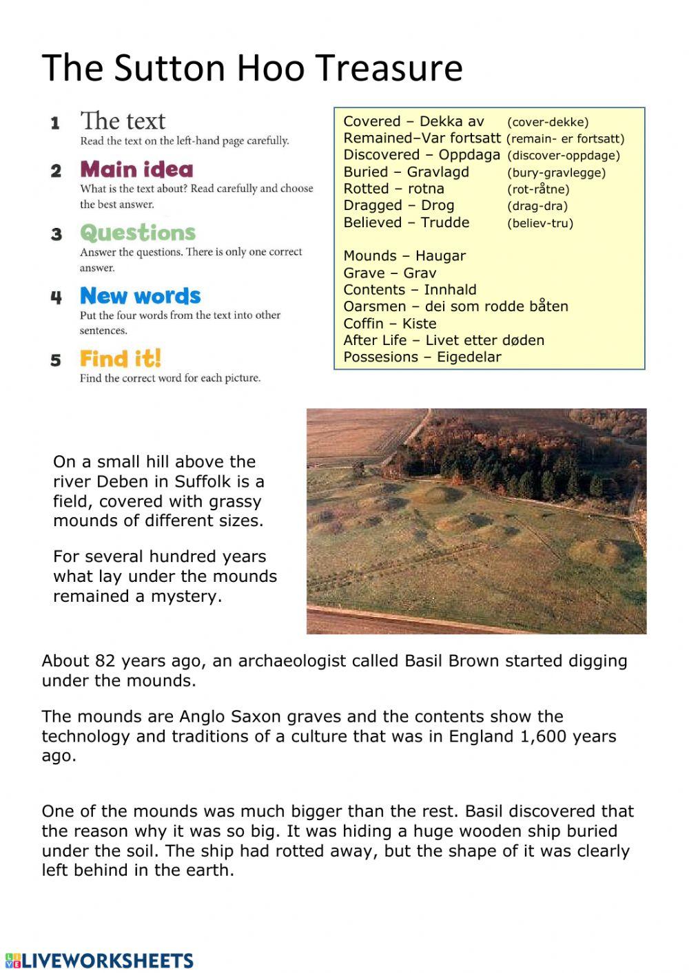 The Sutton Hoo treasure The Sutton Hoo treasure