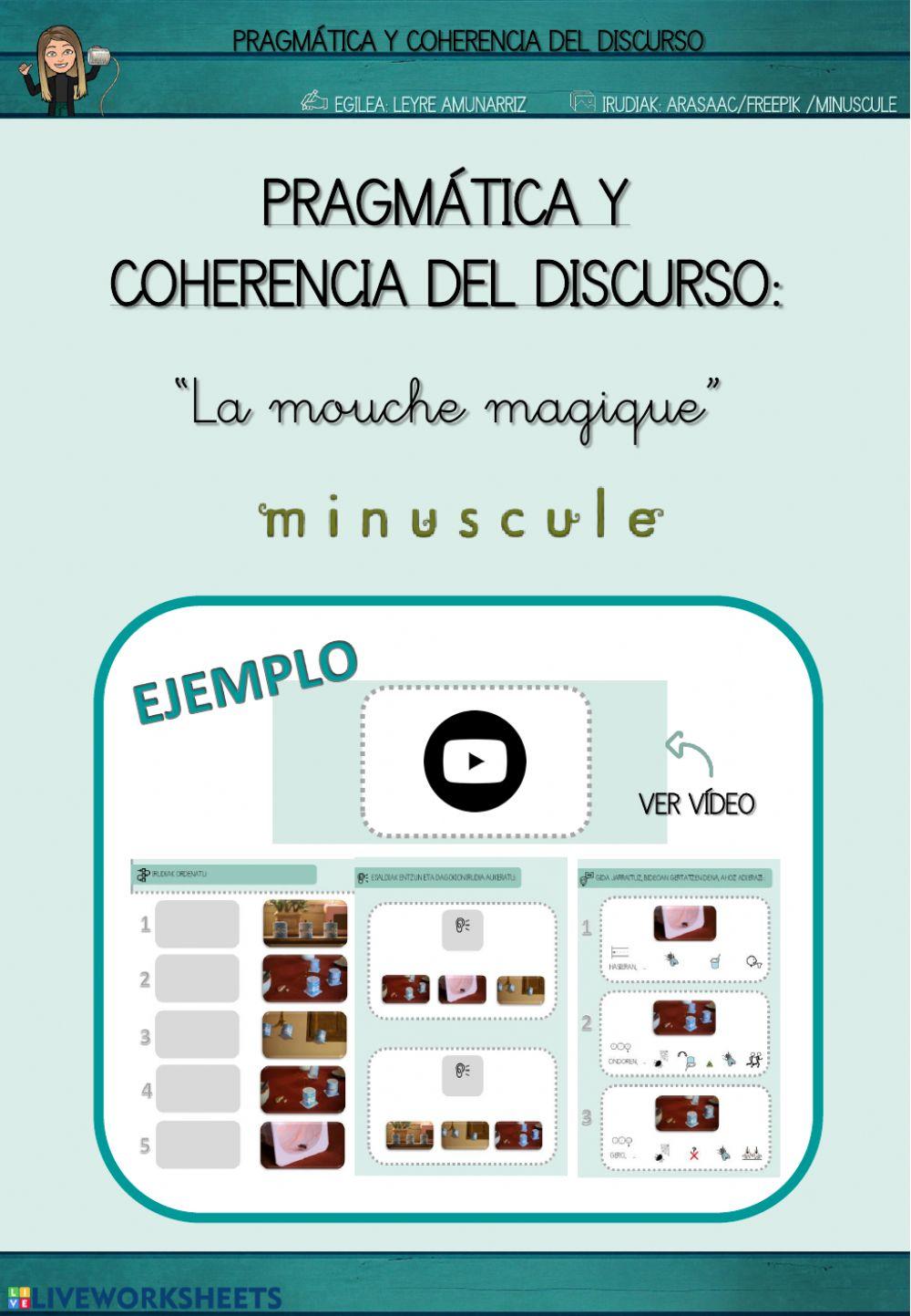 PRAGMÁTICA Y COHERENCIA DEL DISCURSO (la mosca mágica)