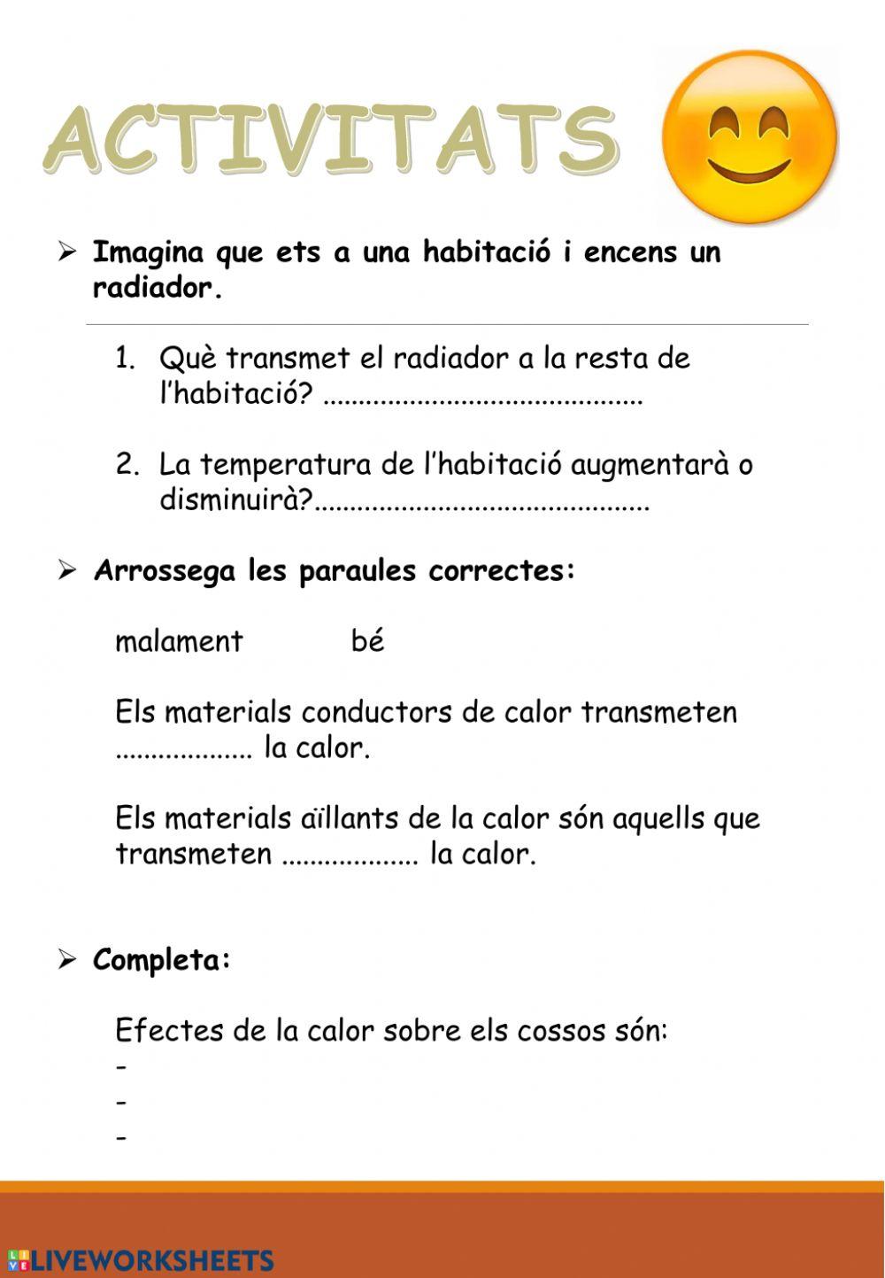 La calor: conductors i aïllants