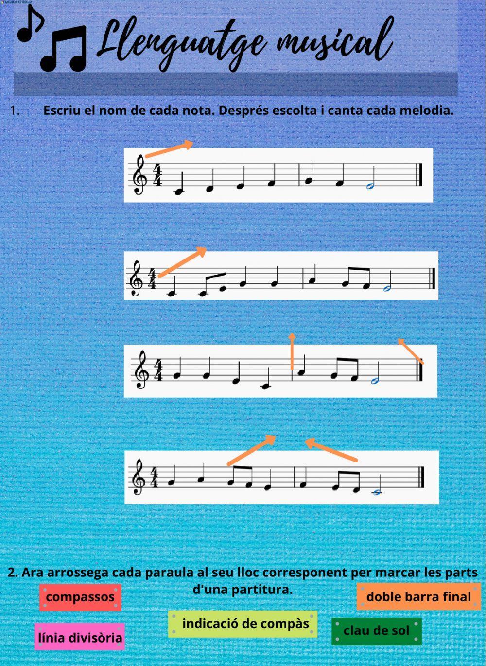Llenguatge musical. Lectura melòdica i rítmica