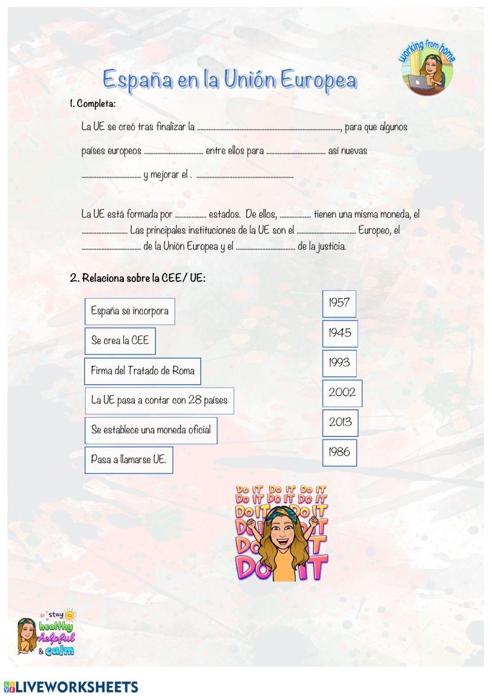 Sociales. España en la Unión Europea