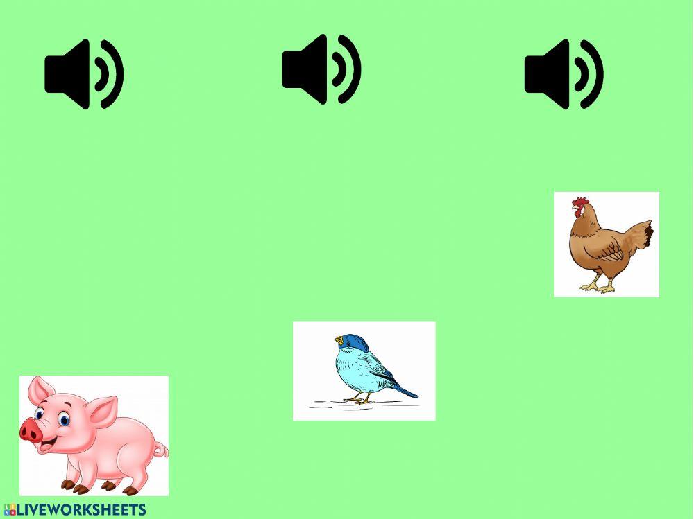 Descriminación auditiva: animales