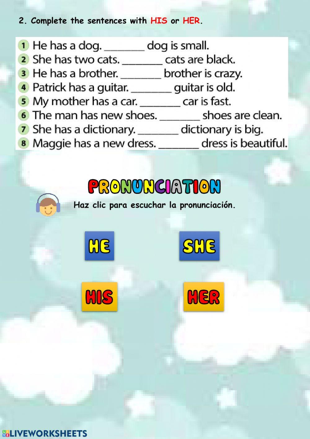 Possessive Adjectives