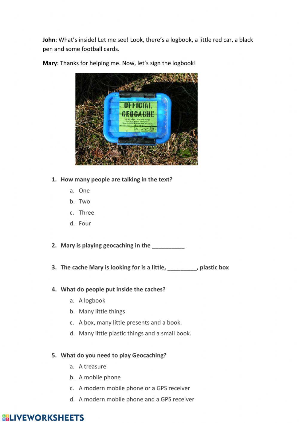 READING- GEOCACHING