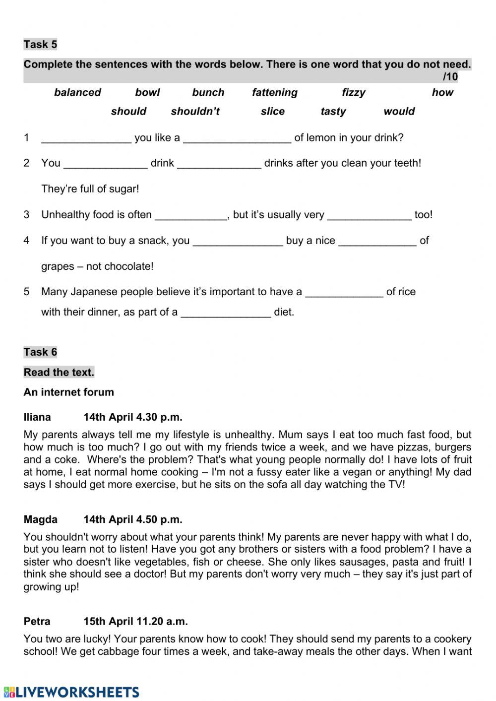 The test U5- Elementary Solution