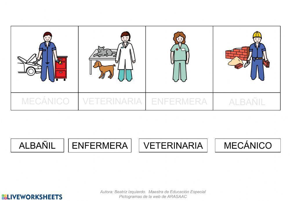 Lectura global - profesiones