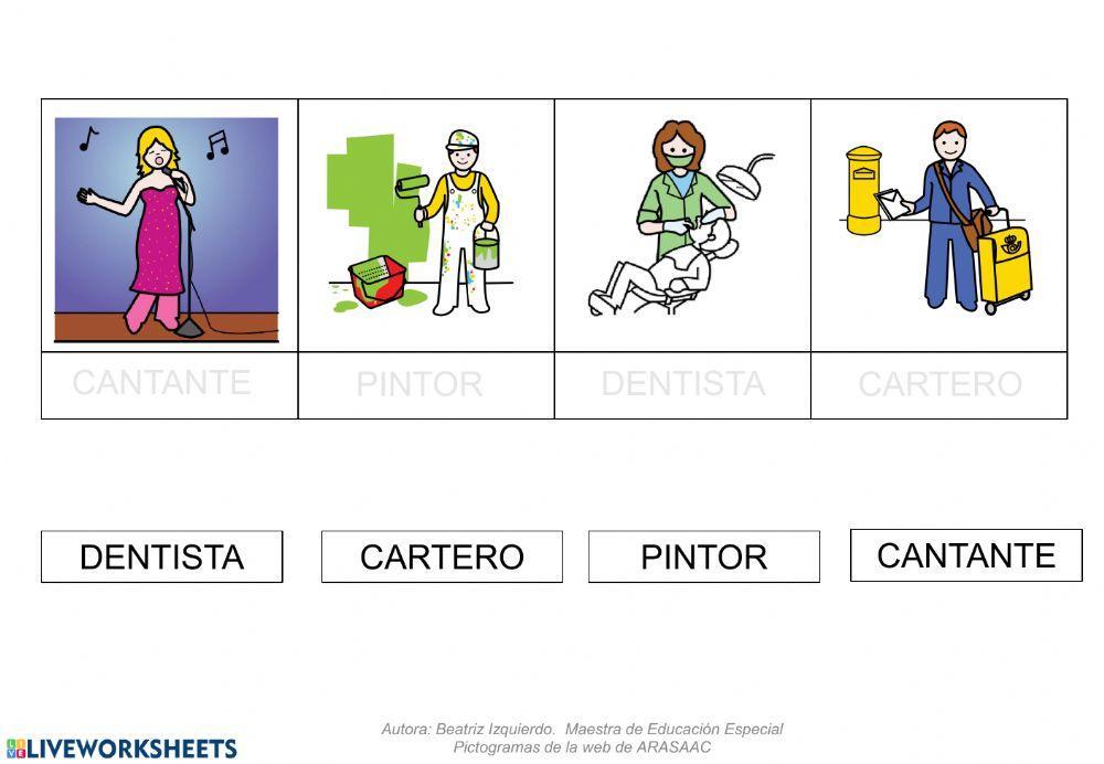 Lectura global - profesiones