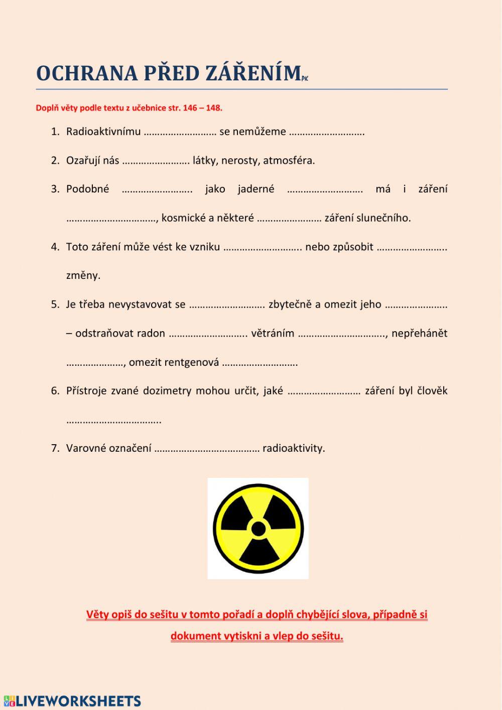 Ochrana před zářením