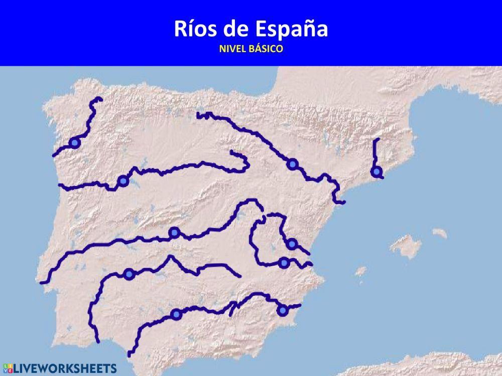 Ríos de España nivel básico