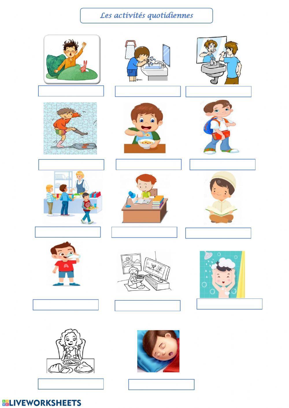 Les activités quotidiennes