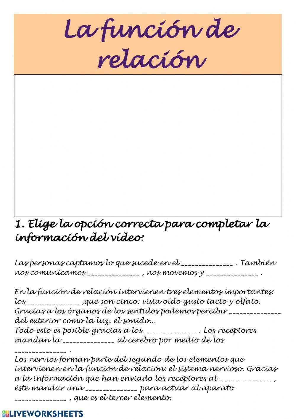 La función de relación