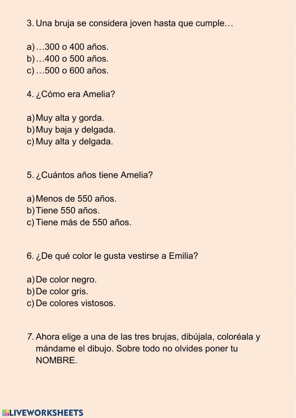 Comprensión lectora de una descripción