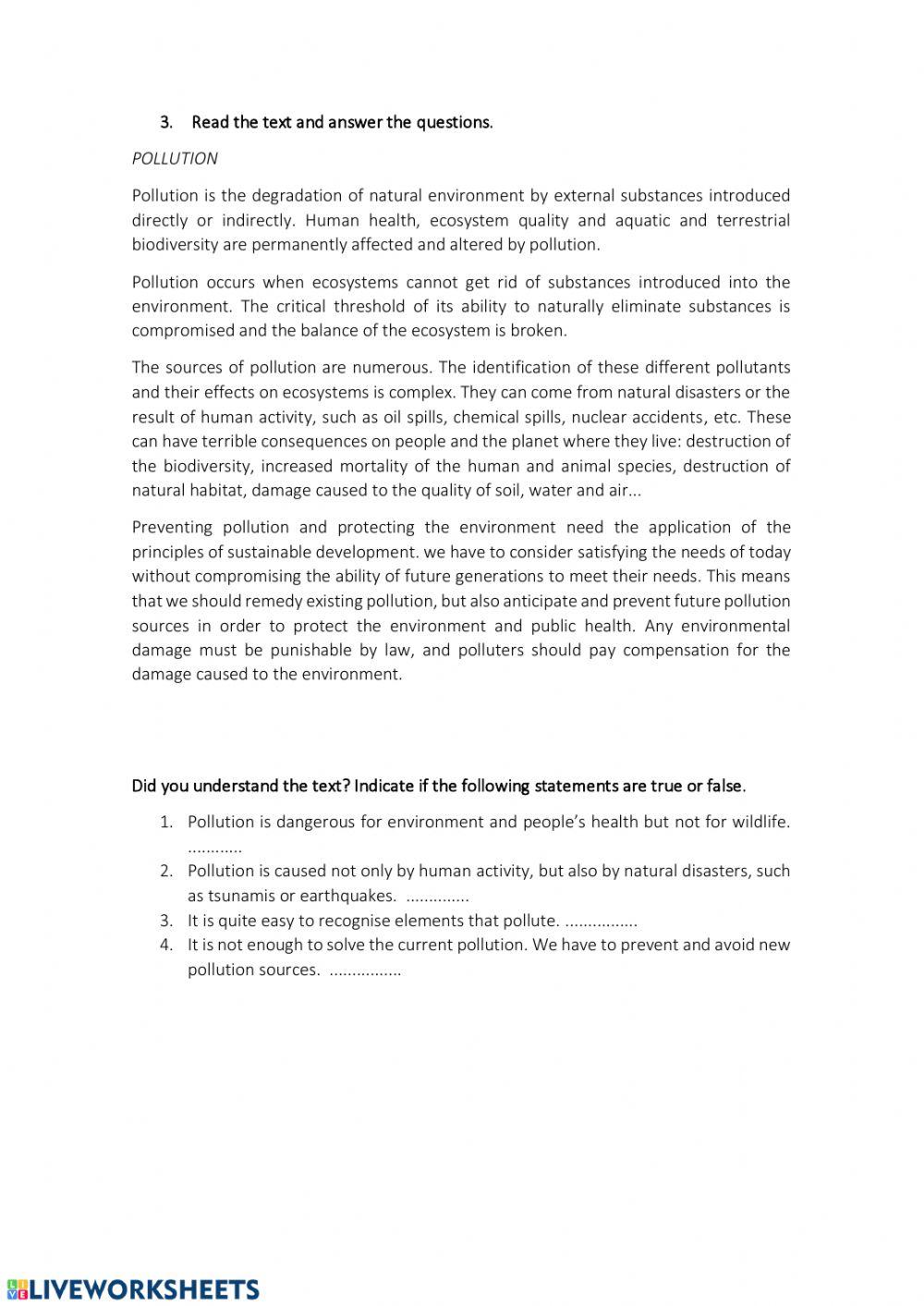 Unit 6 Saving The Planet - 1