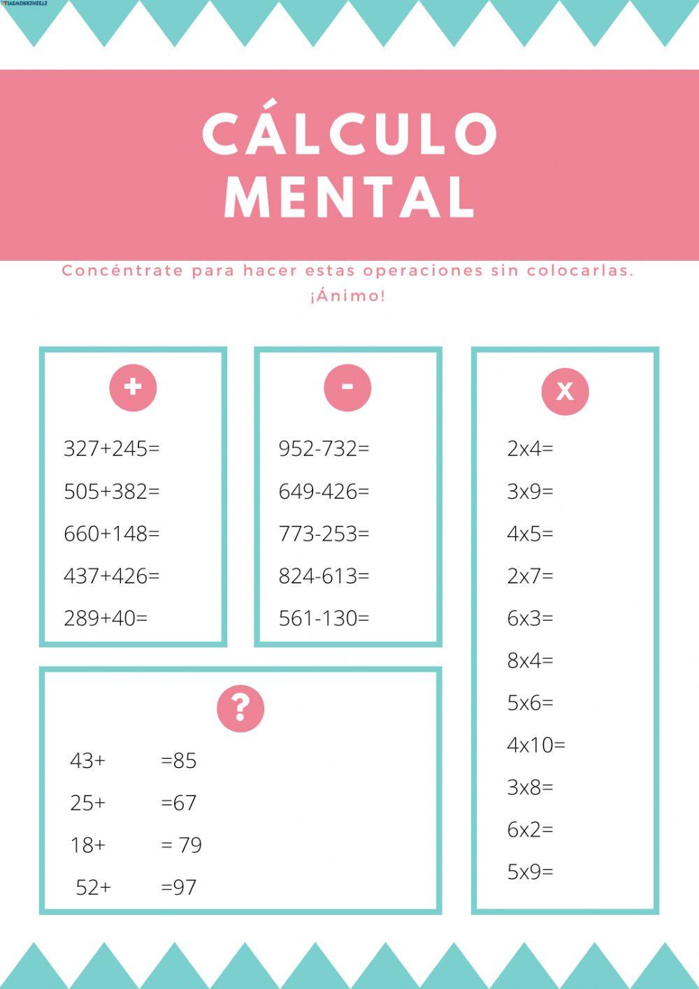 Cálcula mental