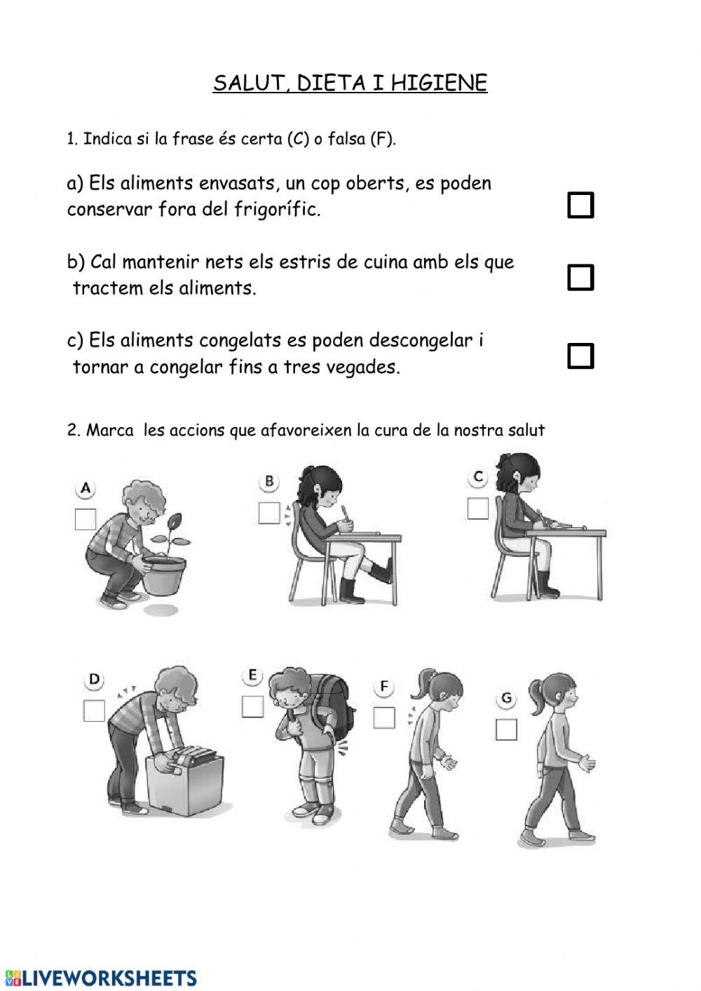 Salut, dieta i higiene