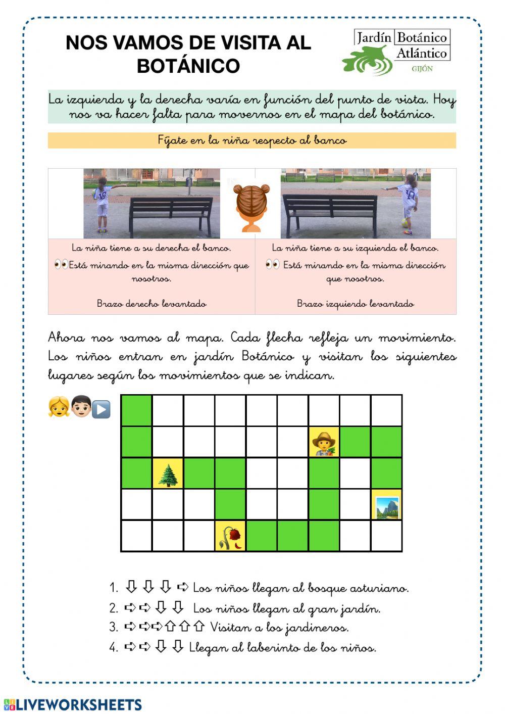 Nos movemos por el mapa