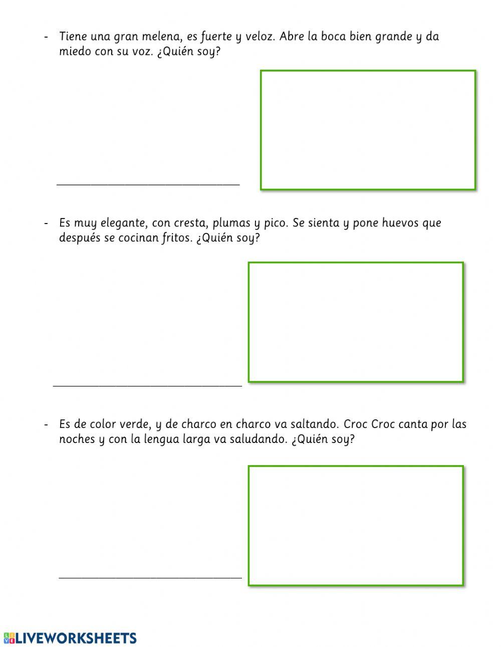 Adivinanzas de animales