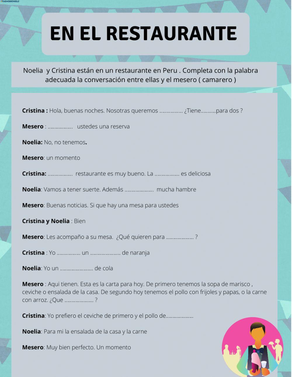 en el restaurante 1 