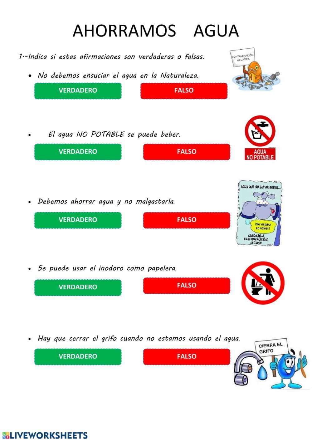 Ahorro y estados del agua