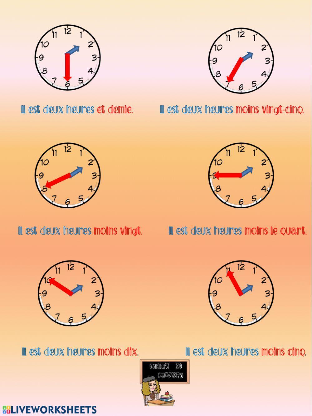Quelle heure est-il?