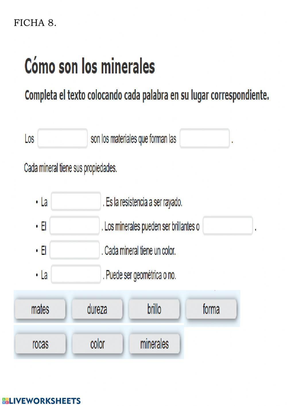 Cómo son los minerales