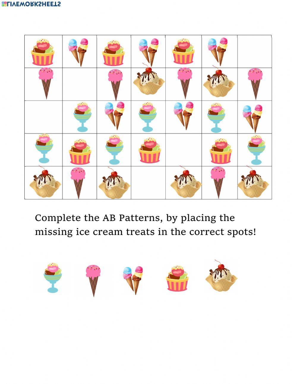 Ice Cream AB Patterning