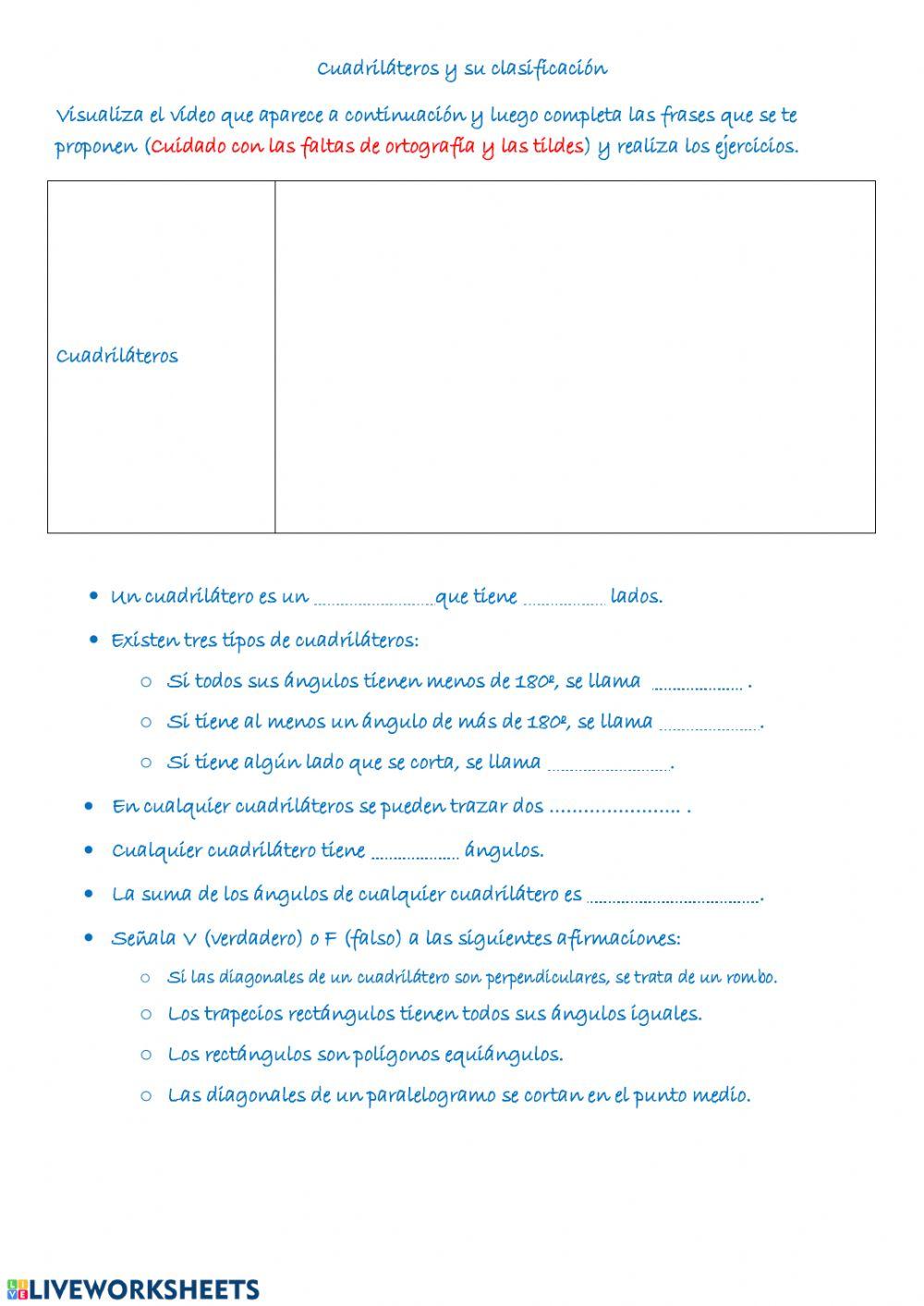Cuadriláteros y perímetros