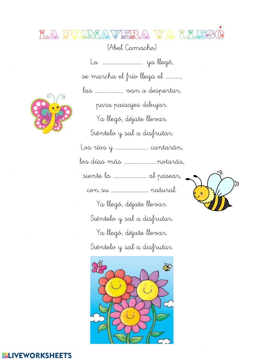 Canción la primavera ya llegó