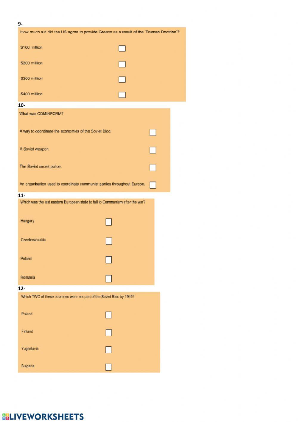 Igcse history unit 4