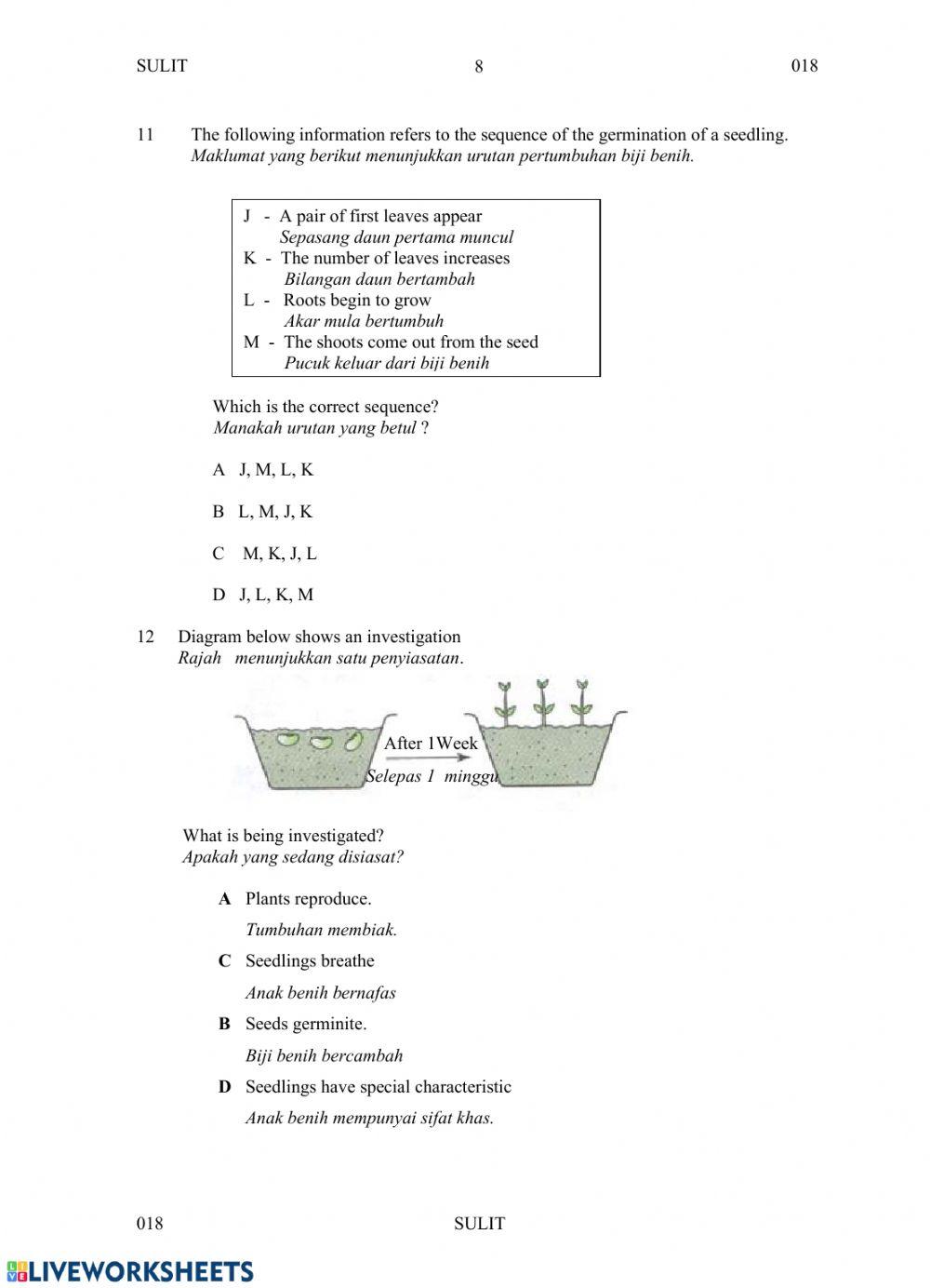 Ulangkaji sains tahun 5