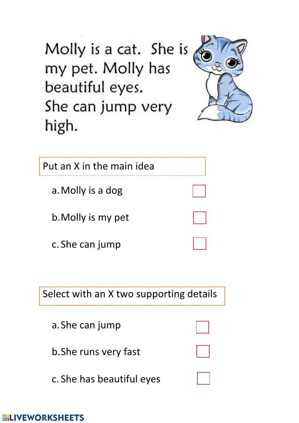 Main idea and details