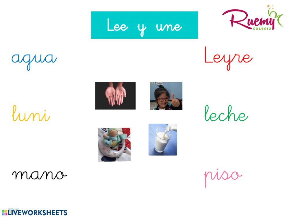 Unir palabras con imagenes