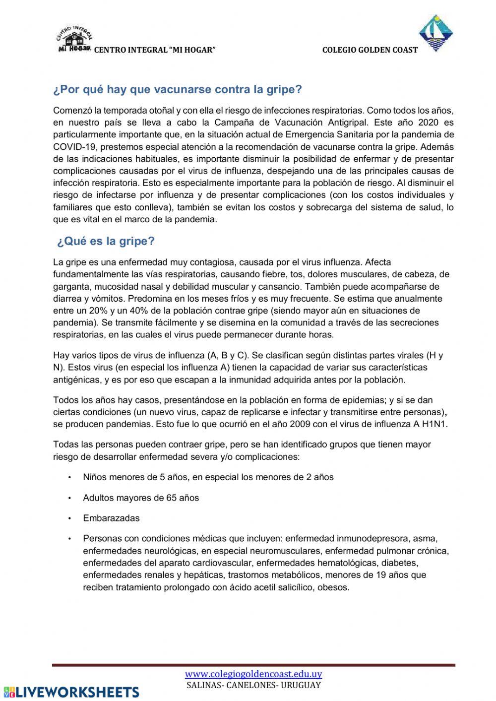 Informacion de vacunacion