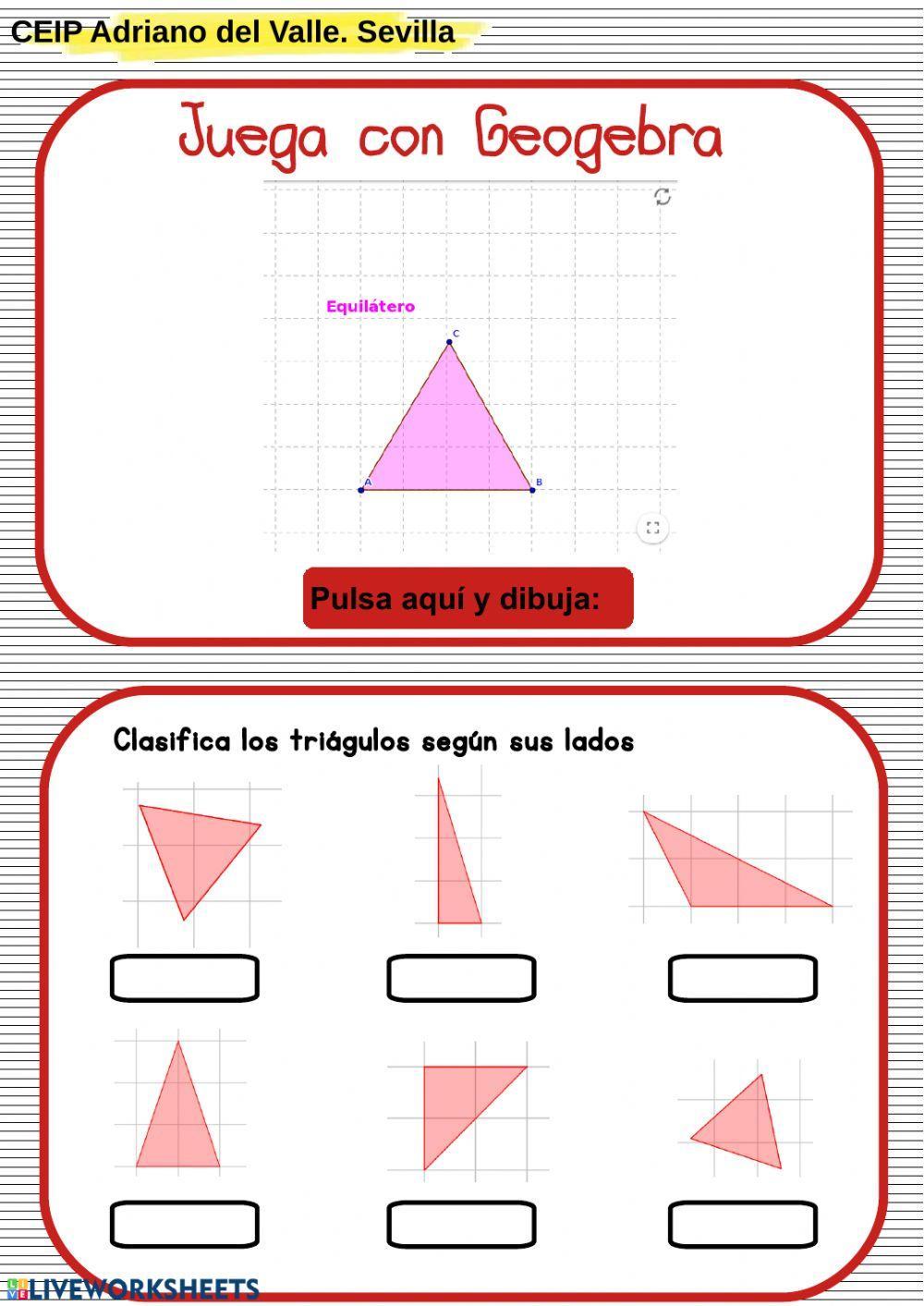 Clasificación de triángulos 3
