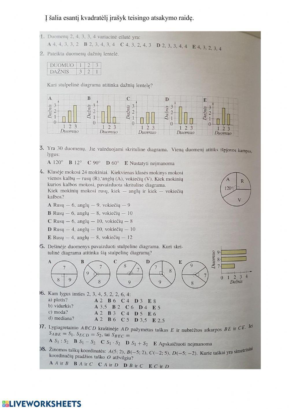 12 klasė Statistika