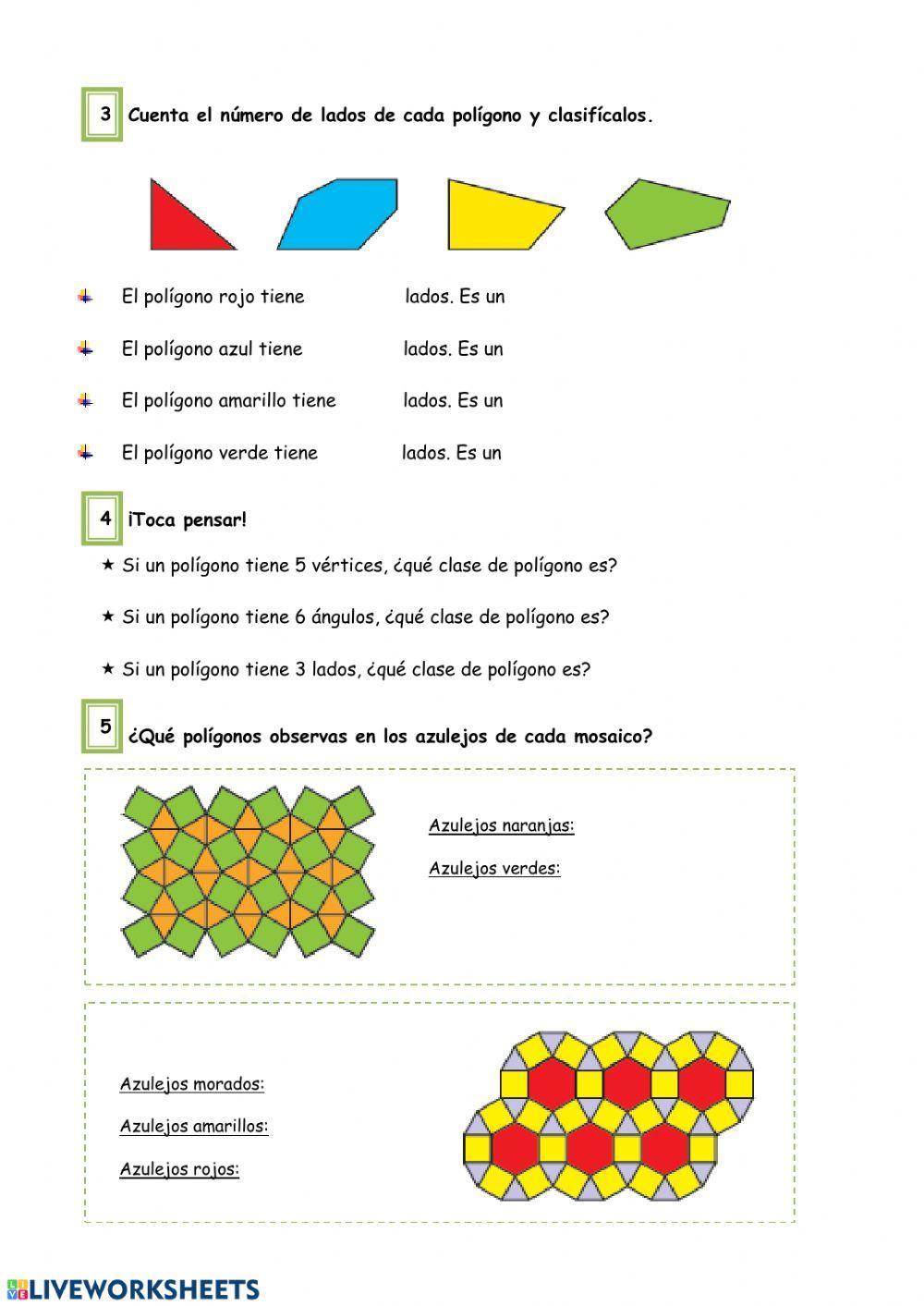 Los polígonos: elementos y clasficación